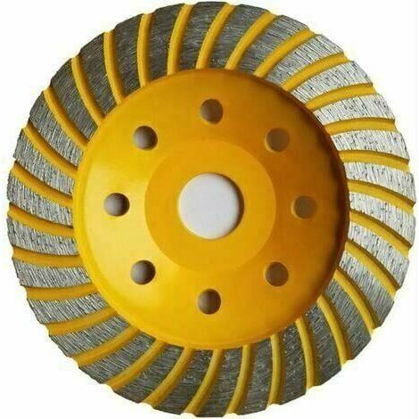 LaBlanc - Disque Diamant à Meuler poncer le Béton 125 x 22.23 x 7.5 mm assiette pour meuleuse pour Béton, Granit, Pierre et Maçonnerie brique surfaçage façonnage (1/5)