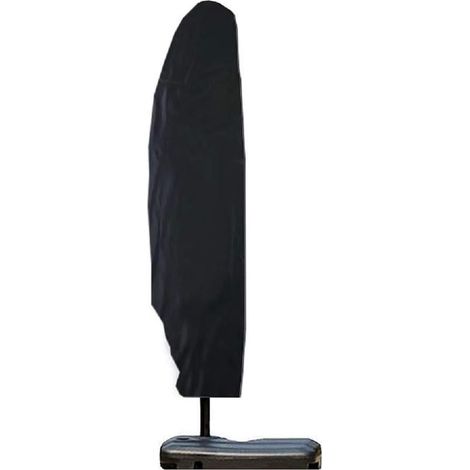 Housse de parapluie déporté imperméable 420D noir - Protection pour parasol de jardin, terrasse et extérieur (1/5)