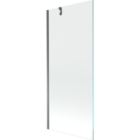 Mexen Next mampara de baño de 1 hoja 80 x 150 cm, transparente, metal gun - 895-080-000-00-00-95 (1/5)