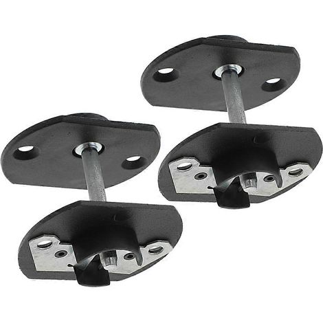 Connecteurs pour canapé modulaire, connecteurs pour meubles, lot de 4, noirs (1/5)