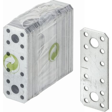 Flachverbinder 96 x 35 mm 40 Stück Holzverbinder Lochplatte Verbindungsblech (1/2)