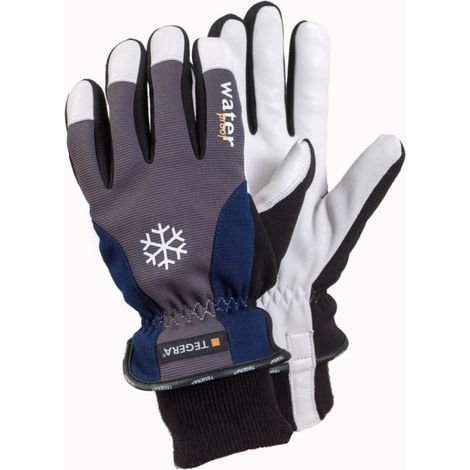 Guantes de trabajo Tegera 292 cuero impermeable forro cálido (1/2)