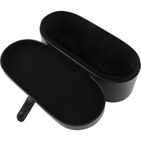 Coffret rangement accessoires coiffure imperméable anti-rayures cuir PU transportable sèche-cheveux voyage 33.5x14x13cm 586g (1/5)