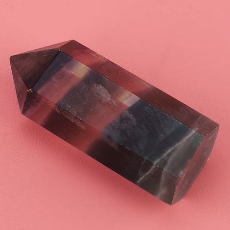 Baguette hexagonale en cristal de quartz fluorite naturel pour décoration (35-40 mm) (1/5)