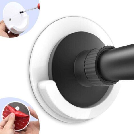 Set mit 2 Duschvorhangstangenhalterungen, 10,2 cm Durchmesser, universelles 3M-Acryl für Duschvorhangstangen (Duschvorhangstange nicht im Lieferumfang enthalten)