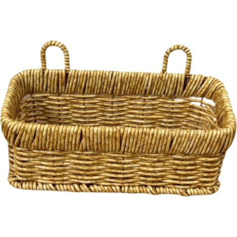 Jardinière suspendue Baoblaze en rotin synthétique pour le rangement des légumes et fruits, S (1/5)