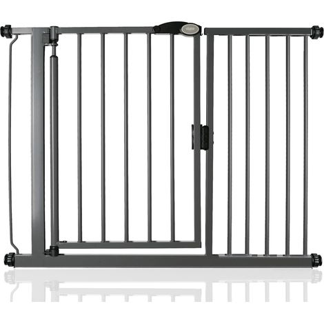 Bettacare Auto Close Stair Gate, 111cm - 118cm, Slate Grey, Pressure Fit Safety Gate, Baby Gate