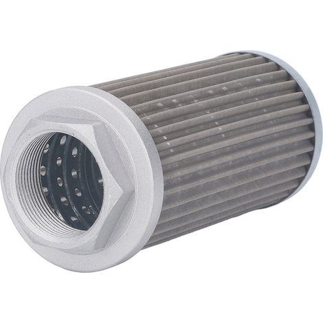 Hydraulische Filterpatrone mit Rohranschluss, Drahtgewebe-Saugsieb, industrielles Filterelement. (1/5)
