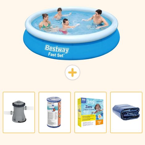 Bestway Bestway Fast Set Ronde - 366x76 cm - 5-pièces S224 (1/5)