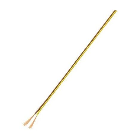 TRU COMPONENTS 1567053 Cavo per cablaggi 2 x 0.14 mm² Marrone, Giallo 10 m