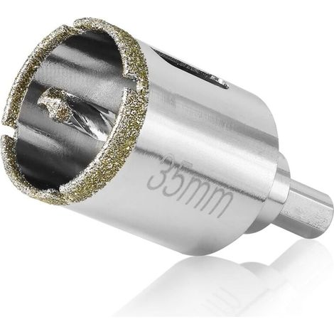 Scie Cloche Diamantée 35 mm avec Foret Guidage de Centrage