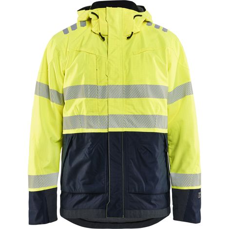 Veste de travail hardshell multinormes 4088 - Jaune fluo/Marine XL