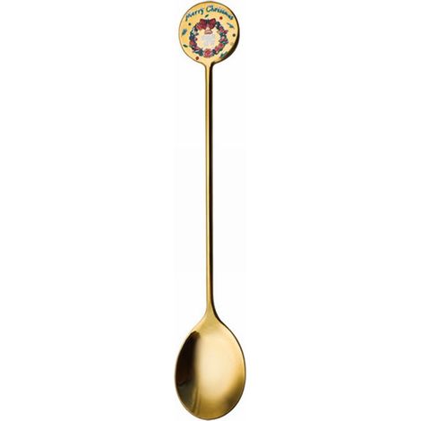 Cuillère Étoile De Noël - En Acier Inoxydable - Pour Café Dessert Fruits Cocktails - 1 Pièce (1/5)