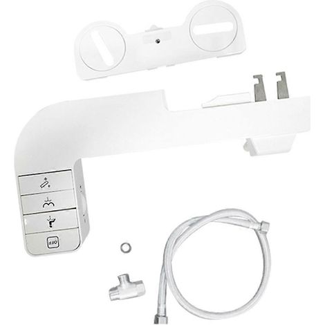 Accessoire bidet non électrique avec douchette à pression d'eau réglable et double buse rétractable pour siège de toilette A (1/5)