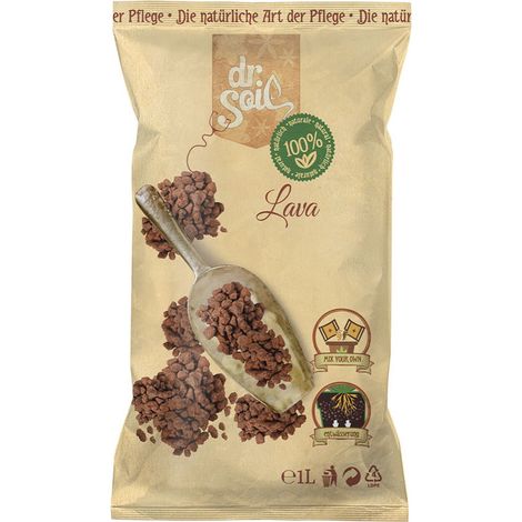 Dr.Soil vulkanische Lava für eisenarme Böden im 1L Beutel