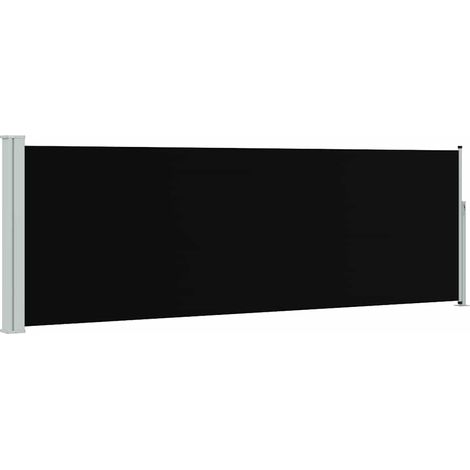 Auvent latéral rétractable de patio 100x300 cm Noir (1/5)