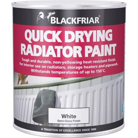 Blackfriar BF0620001F1 Quick Dry Radiator Paint White 250ml BKF1640