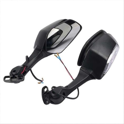 Retrovisores de moto con luces LED para Kawasaki Ninja 400 650 ZX-10R ZX10R (1/5)