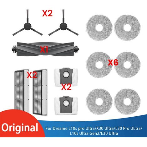 Kit de Brosses et de Filtres 13 Pièces pour Aspirateur pour L10S Pro X30 L30 Pro L10S Gen2 E30 Ultra Accessoires de Remplacement (1/4)