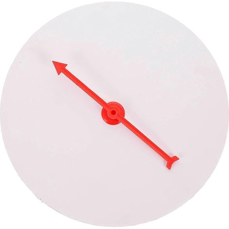 Roue de la fortune à monter soi-même, plateau tournant vierge pour fête, jeu de tirage au sort en plastique-20X20X1.5CM-White