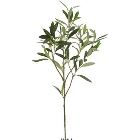Branche d'olivier artificiel H 70 cm L 25 cm