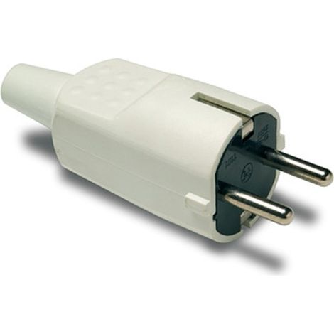 CLAVIJA 4,8MM GOMA 16A-250V BLANCO - FAMATEL