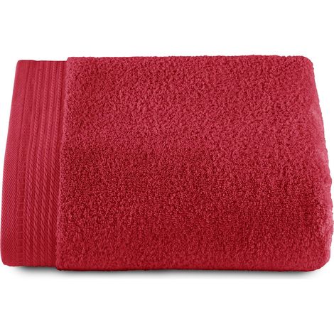 Grandes Serviettes de Bain - Serviettes de Bain - 1 Grande Serviette de Douche - 100 x 150 cm - 100% Coton - 600 grammes - Rouge (1/5)