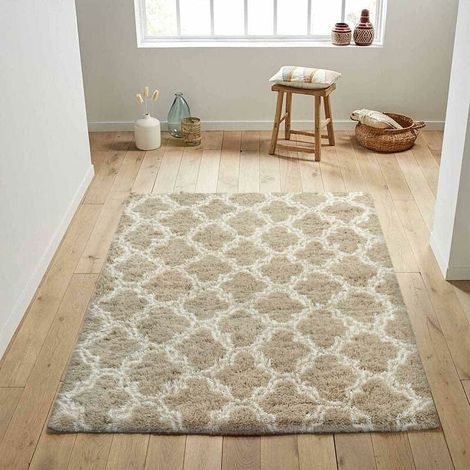 Shaggy Bedroom Rug Modern Living Room Rug Soft Fluffy Shag Rug Rectangular Rug Luxury Comfortable Modern Style Decorative Rug for Living Room Bedroom Sofa (Brown, 140200cm) (1/5)
