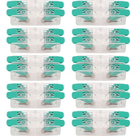 Connecteur de fil 2 entrées 0.5 à 6 mm², conducteur de Contact en cuivre pour appareil ménager 41A 450V, 10 pièces (1/5)