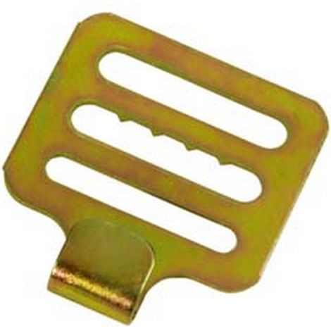 100PZ GANCI INIZIALI A 3 FORI PER AVVOLGIBILI IN LEGNO - larghezza mm.35