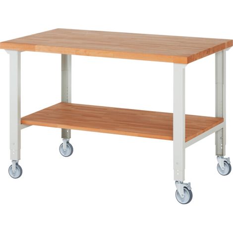 Rau Établi mobile réglable en hauteur 7000-7, L1500xP900xH950-1000mm (1/4)