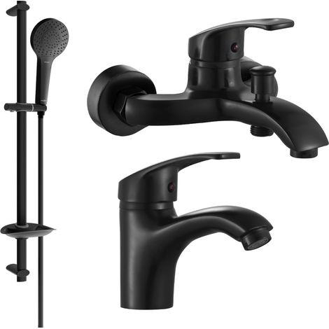 Mexen Fabia DB05 conjunto de baño, negro - 746503DB05-70 (1/4)