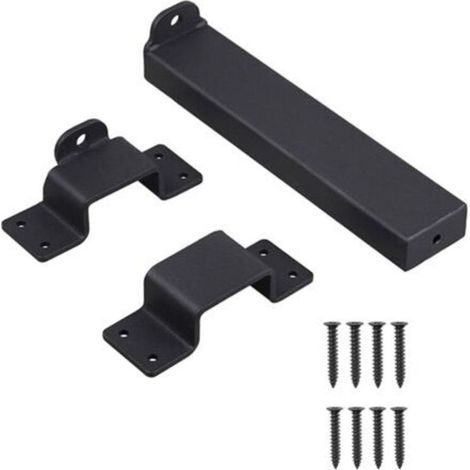 Ferme-porte - Acier Galvanise 3 Mm - Pour Portails Coulissants - Trou Cadenas 8 Mm - Extérieur - 1 Piece (1/2)