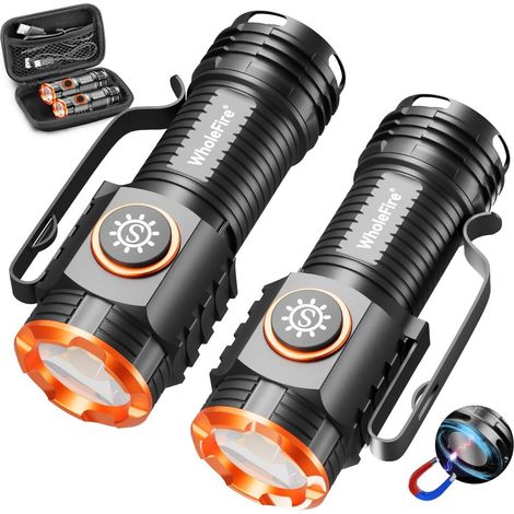 Mini lampe de poche LED ultra lumineuse rechargeable par USB 1000 lumens étanche avec 3 modes Mini lampe de poche portable pour camping, extérieur, randonnée, urgence (1/5)