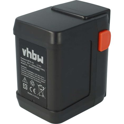 vhbw Batería compatible con Gardena AccuCut 400 Li (8840-20) tijeras cortacésped 4000mAh 18V Li-Ion - Reemplaza 8839, 8835-00.701.00, 8835-20, 8835-U, 8839-20, 8839-U
