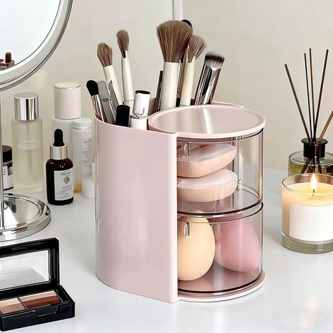 Organiseur de maquillage pour soins de la peau – Vitrine cosmétiques, organiseurs de soins de la peau pour comptoir de salle de bain, bureau de coiffeuse de chambre à coucher, organisateur de rouge