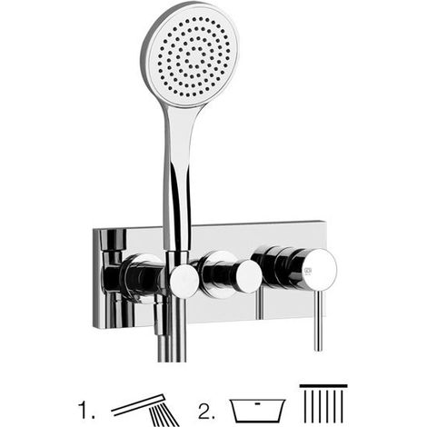 Gessi Emporio Via Tortona juego preparado para mezclador