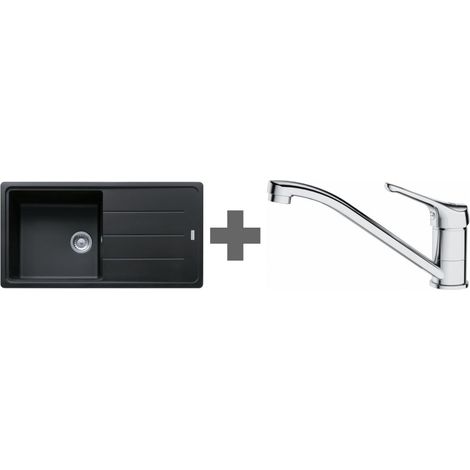 PACK Franke Basis Fragranit BFG611-XL + Mitigeur Basic Chrome - Coloris :