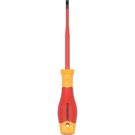 Cacciavite piatto isolato VDE 1 x 5,5 x 125 mm WORKPRO (1/2)