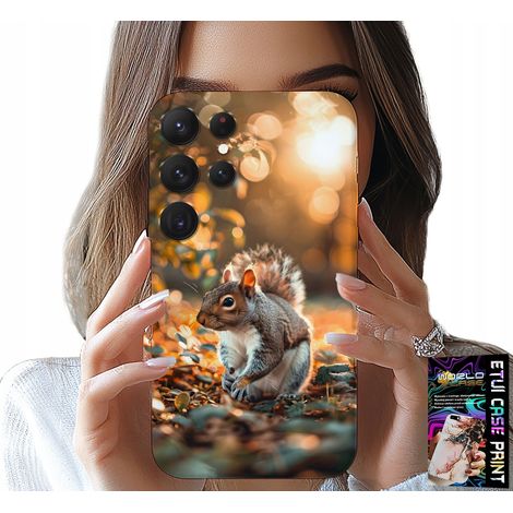 Custodia per Samsung Galaxy S24 Ultra - Simpatico scoiattolo, custodia con il tuo motivo personalizzato (1/5)