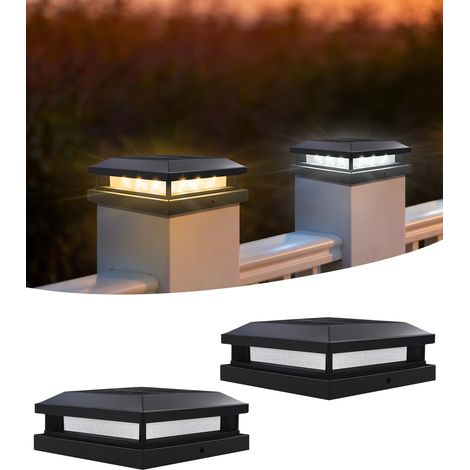 Lampe Solaire Poteau 9x9 / 10x10 / 12x12 cm 3000K/6000K IP65 (1/5)
