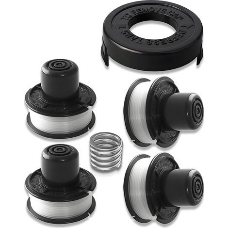 Replacement spools for Black & Decker - Spools for brushcutters (4 spools + 1 cap + 1 set of springs) (1/5)