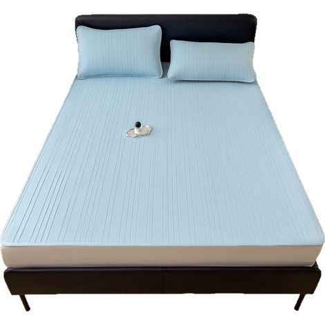 Natte Fraîche 120x200cm - en Microfibre, Douce, pour Lit, Été, Légère - Alovez (1/4)