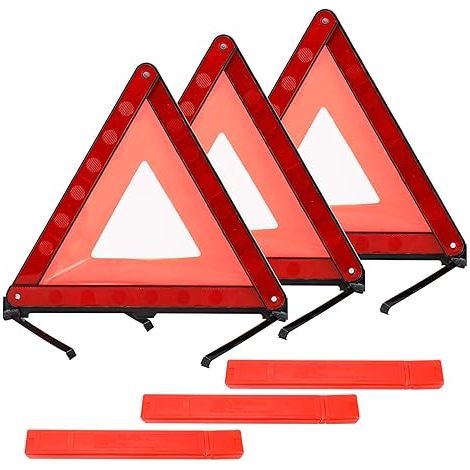 Emergency Safety Warning Triangle Folding Reflector Car Truck Road Safety Warning Sign with Storage Case (1/5)