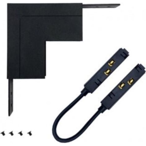 Connecteur Angle Rentrant pour Rail Magnétique en Saillie Noir + (1/3)