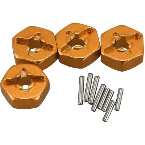 Adaptateur hexagonal de moyeu de roue combinable en alliage d'aluminium 12 mm pour pièces détachées de voitures RC 114 (1/4)
