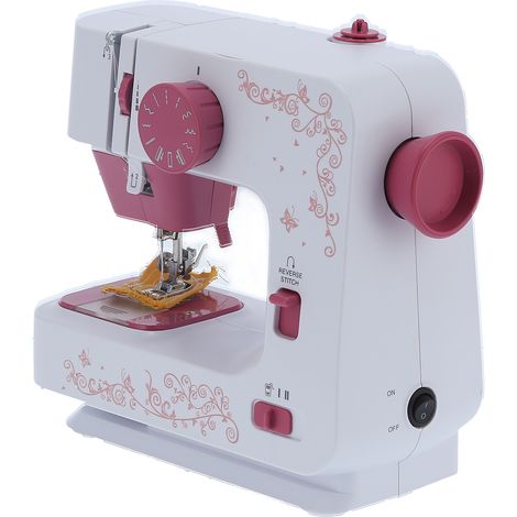 Machine à coudre portable JG1501S, avec éclairage, compatible avec une large plage de tension (110-240 V), prise standard européenne. (1/5)