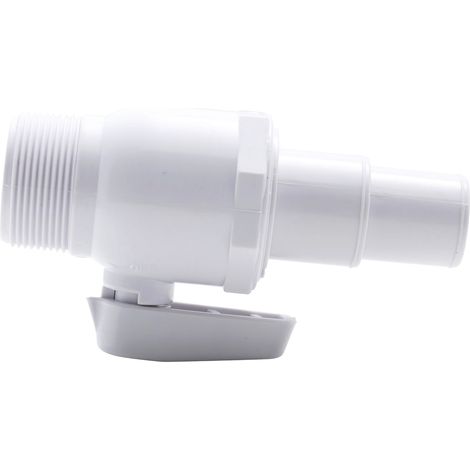 Aqualux – Vanne 1/4 de tour 1'1/2 – Diamètre 32/38mm – Polypropylène résistant aux produits chimiques – Pour systèmes de tuyauterie piscine