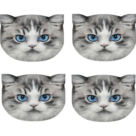 Set di tovagliette da tavola con gatti 4D - Luna