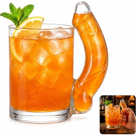 Beyamis Verre à vin forme D - Cocktail EVJF cadeau humoristique